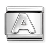 Nomination Composable Classic Link 330113/01 Letter A in 925 Silver